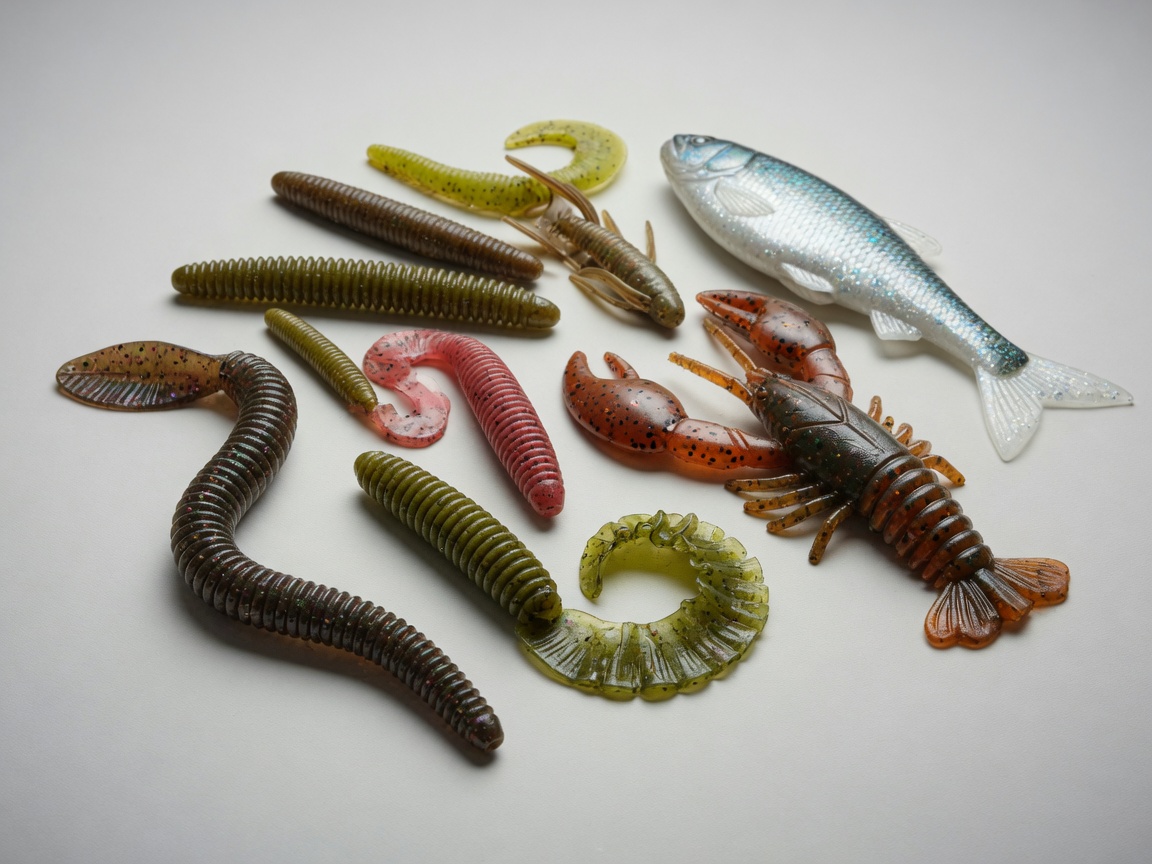 Soft plastic baits — worms, grubs and creature baits
